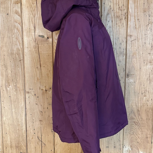 The North Face Summit Series HyVent Alpha Jacket Womens L Burgundy Hooded RECCO - Picture 9 of 14